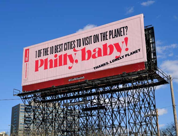 Philly Baby billboard promoting Philadelphia USA
