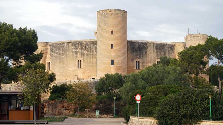 Bellver Castle a Gothic-style castle on a hill to the west of Palma on the island of Majorca