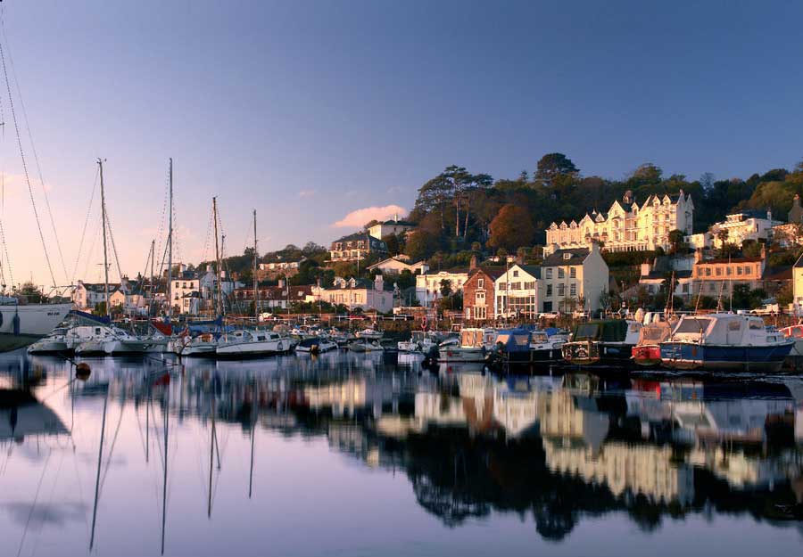 Boats in the harbour at St Aubin, Jersey