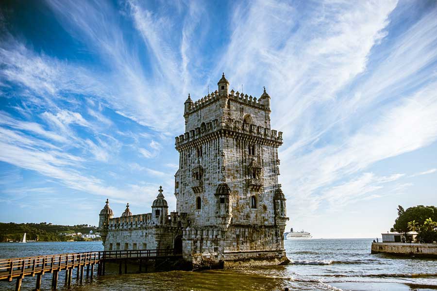 Belém Tower officially the Tower of Saint Vincent, a 16th-century fortification located in Lisbon