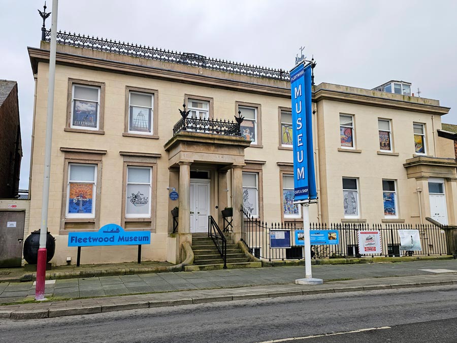 Exterior of Fleetwood Museum in Fleetwood, Lancashire, built in 1836
