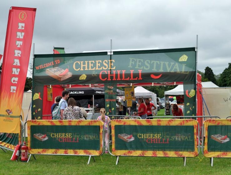 Cheese and Chilli Festival entrance gate