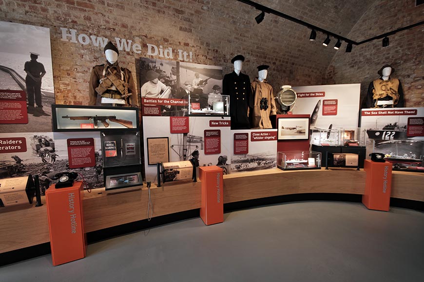 World War 2 display at Newhaven Fort, East Sussex