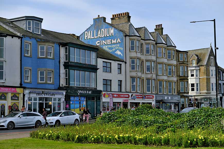 Shops along Marine Road Central Morecambe