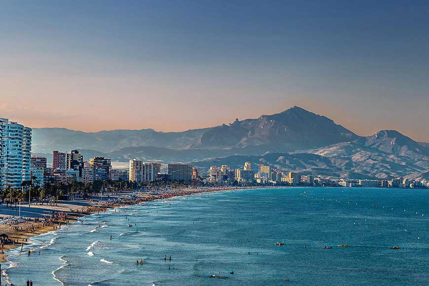 Playa de San Juan in Alicante, Spain