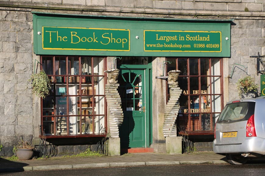 Exterior of The Book Shop, Wigtown, Dumfries And Galloway, Scotland
