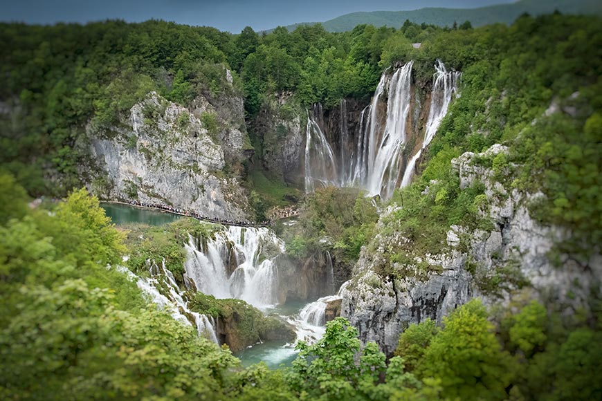 Waterfall, Plitvice lakes, Croatia