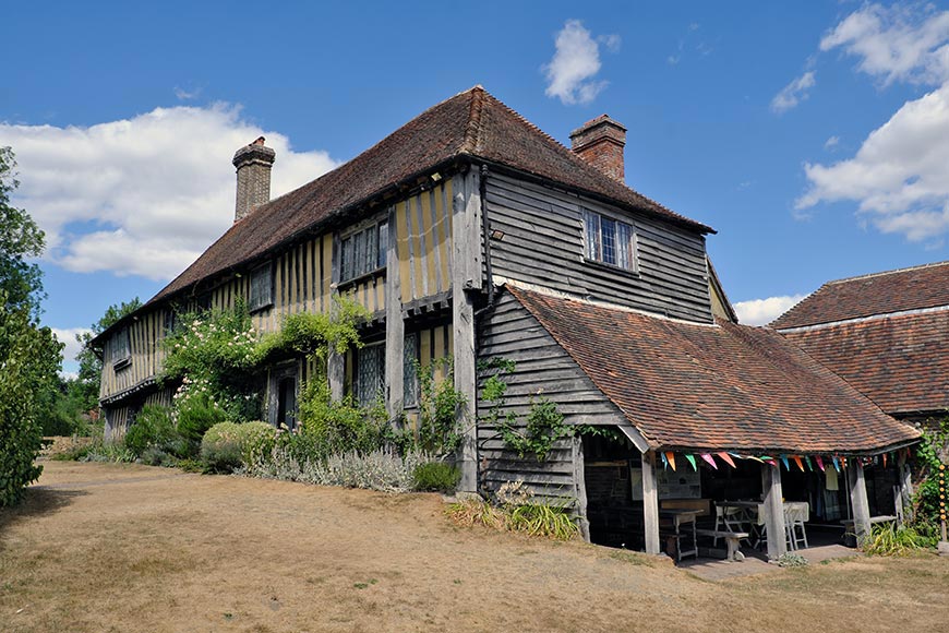 Smallhythe Place. A timber framed building dating from the early 16th century